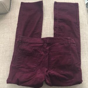 Ann Taylor straight leg thin wale corduroys